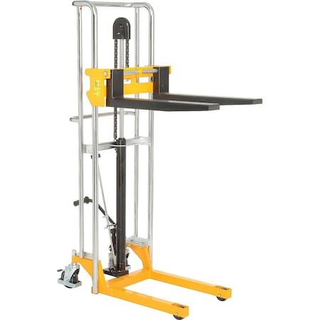 Global Industrial 880 Lb. Cap. Manual Lift Stacker, 59 Lift 988935